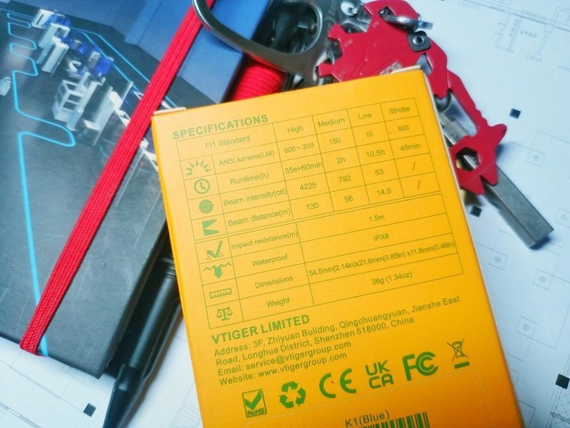 极致便携与强大性能的完美融合：vtiger蔚虎K1迷你EDC钥匙扣手电