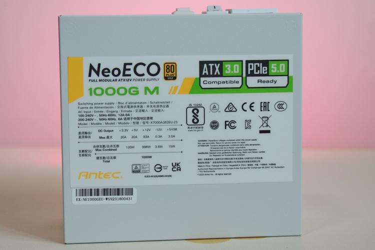 RTX40显卡高性价比ATX3.0电源：安钛克 Antec NE1000W金牌全模组电源开箱