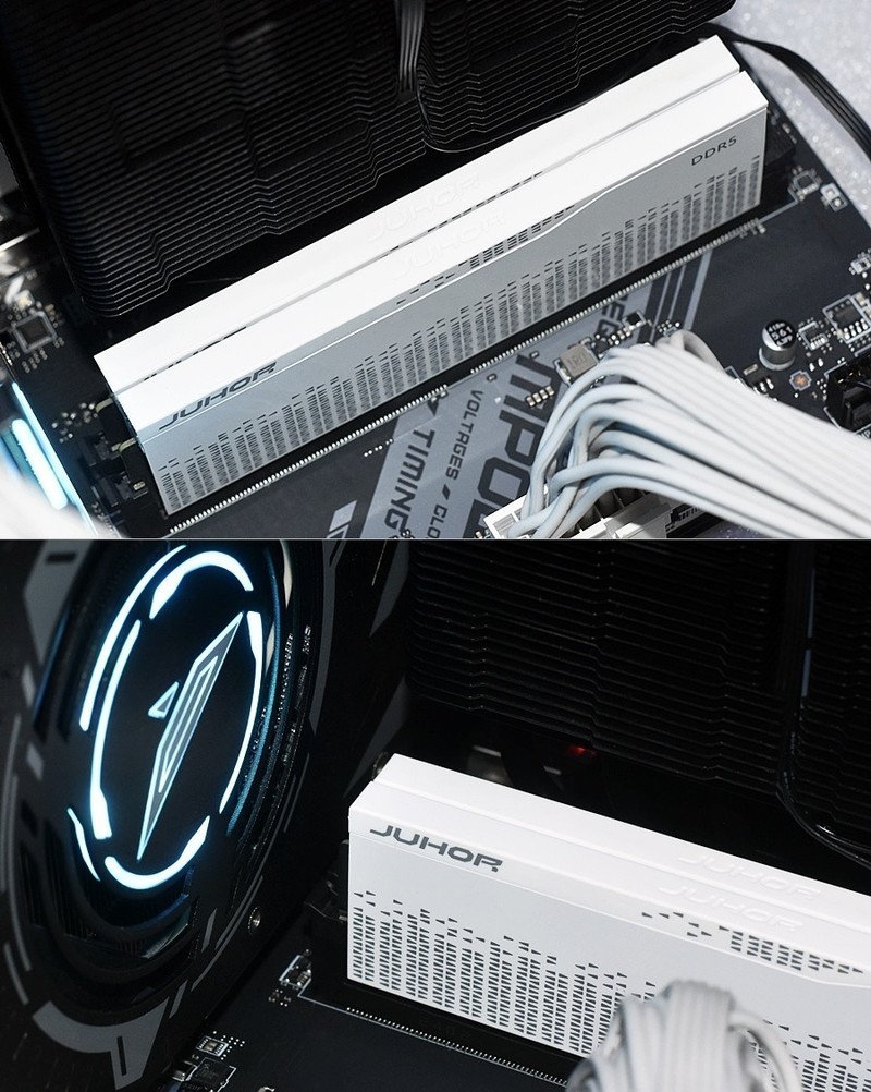 无光爱好者性价比装机首选 JUHOR玖合星域DDR5 6000MHz纯白马甲条 实测分享