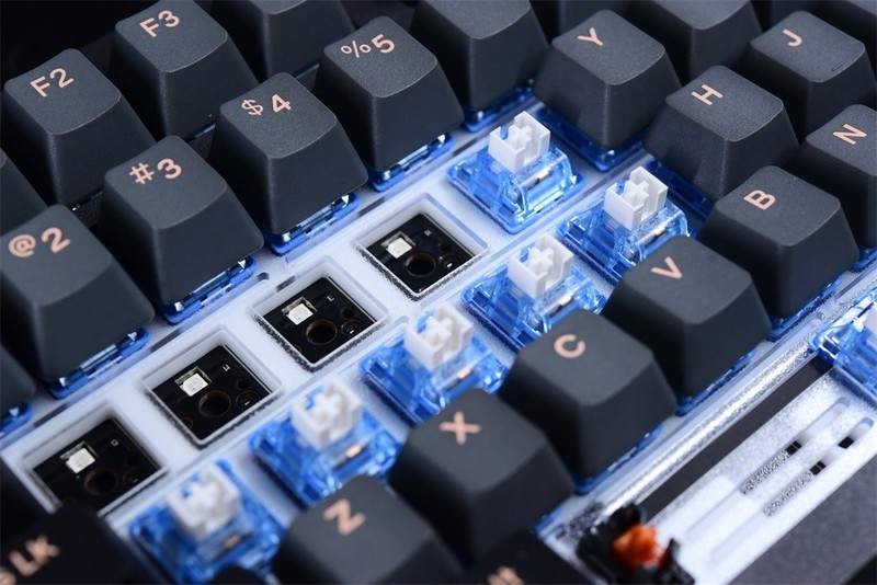 线性轴体的好伴侣??达尔优A98gasket结构机械键盘