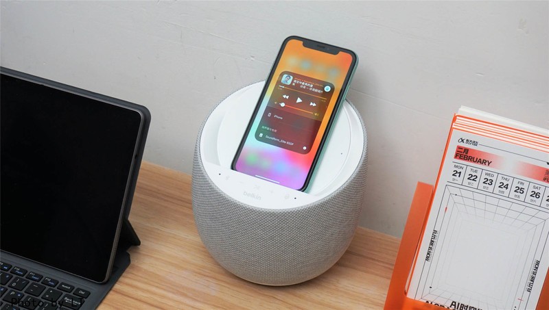 品冠代言！贝尔金帝瓦雷智能无线充电音箱评测：苹果用户极致便捷