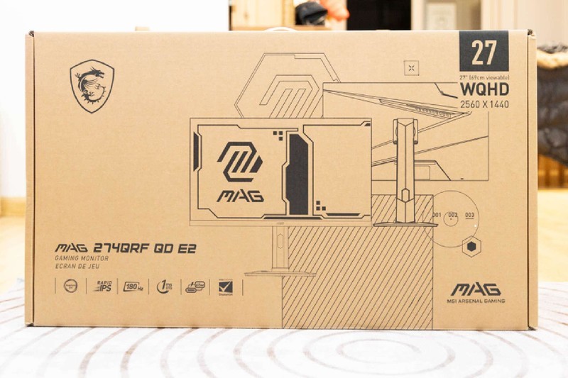 爽！1500拿下27寸HDR400量子点电竞显示器，微星MAG 274QRF-QD E2开箱
