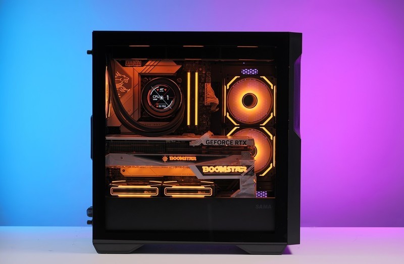 终于入手i7-14700K之后，搭配4080+先马坦克5攒了台黑色硬核主机