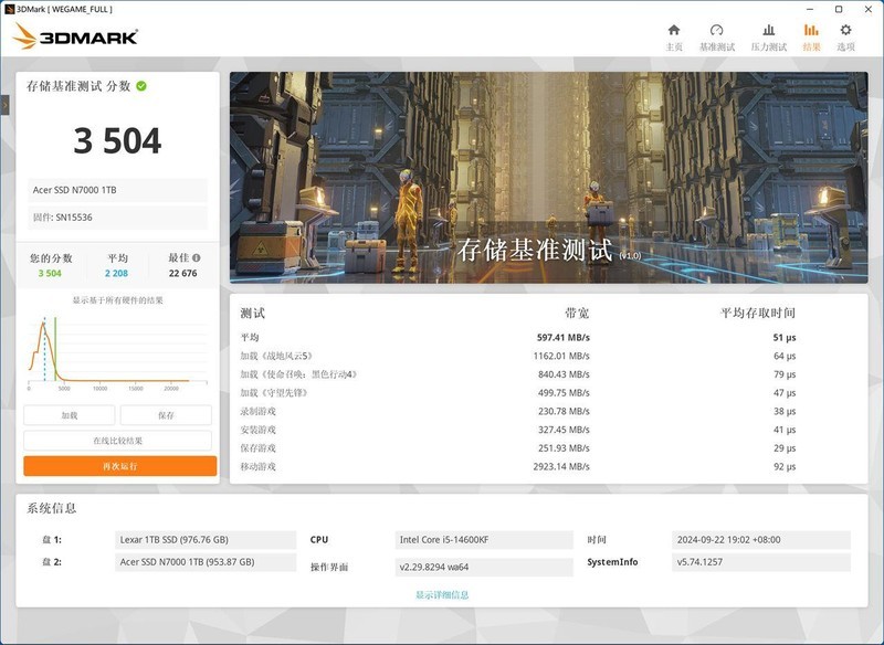 适合游戏党的高性价比SSD，宏碁 暗影骑士·擎 N7000 1TB体验分享