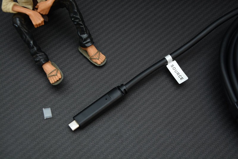 10Gbps速率、PD60W快充，长芯-盛C-C全功能混合光纤线15米稳定传输