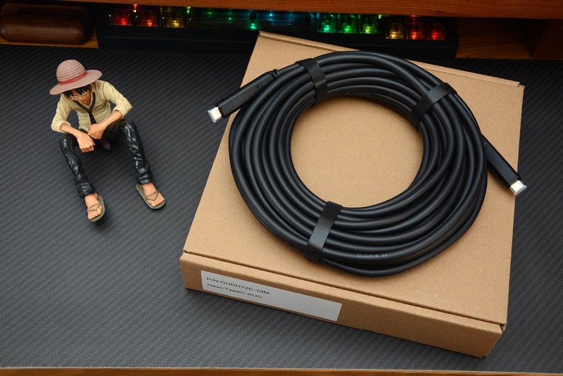 10Gbps速率、PD60W快充，长芯-盛C-C全功能混合光纤线15米稳定传输