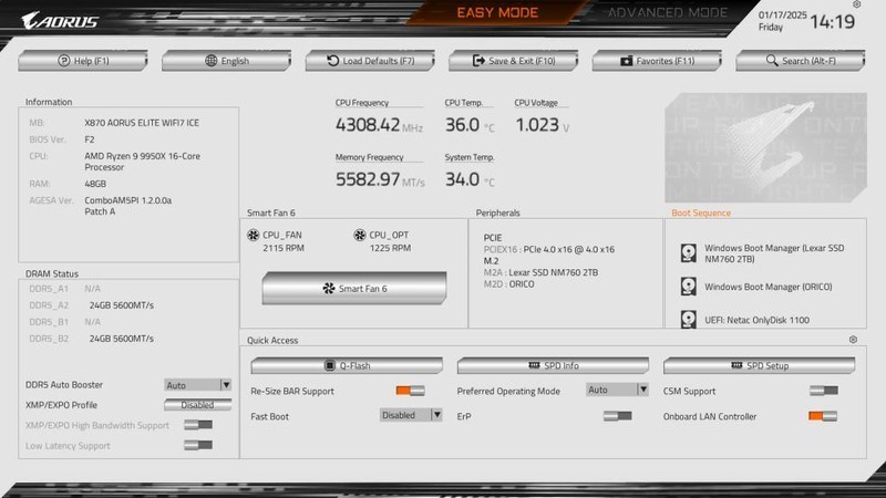 稳带9950X，智能超频很省心，技嘉X870冰雕强堆料主板实测