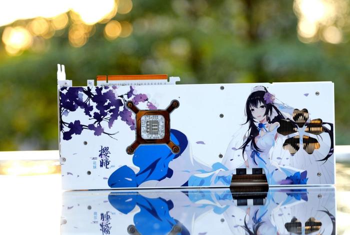 盈通 RX 7700XT 樱瞳花嫁显卡，2K分辨率+3A 游戏=完美体验