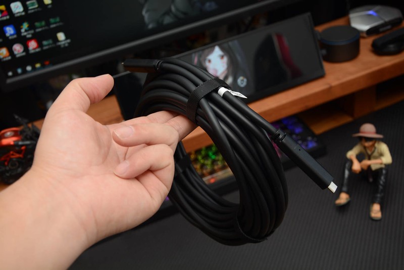 10Gbps速率、PD60W快充，长芯-盛C-C全功能混合光纤线15米稳定传输