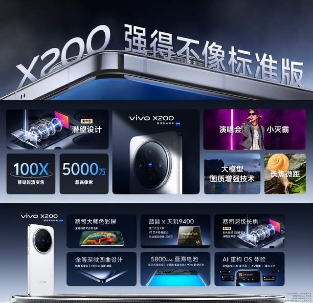 蓝科技赋能，带来旗舰体验天花板！vivo X200系列火热预售中