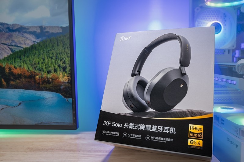 双十一耳机推荐，-52dB降噪140小时长续航，iKF Solo头戴式蓝牙耳机