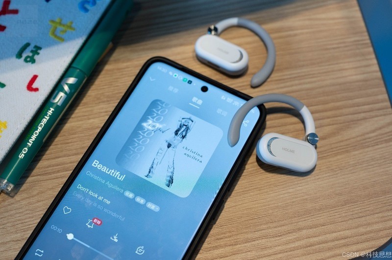 48°可调耳挂，运动佩戴超稳定HOLME Fit 2带来沉浸式听歌新体验