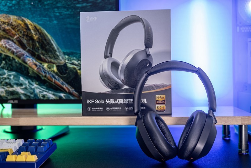 双十一耳机推荐，-52dB降噪140小时长续航，iKF Solo头戴式蓝牙耳机
