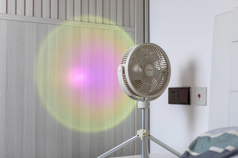 户外清凉无蚊虫，七彩叮当露营风扇，让夏日露营更有氛围感