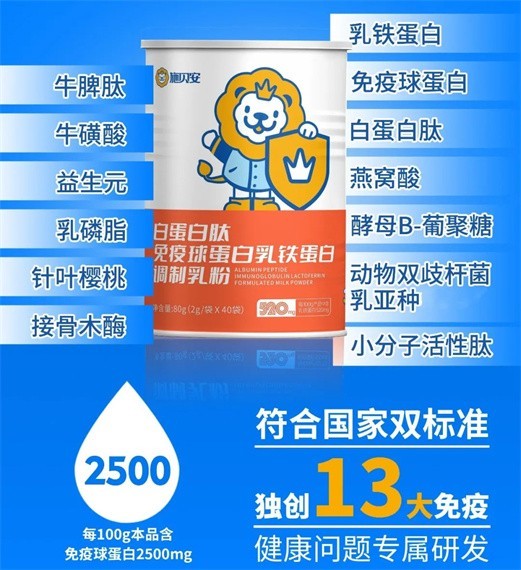 【施贝安白蛋白肽免疫球蛋白】配方升级，K13创“免疫”新时代！