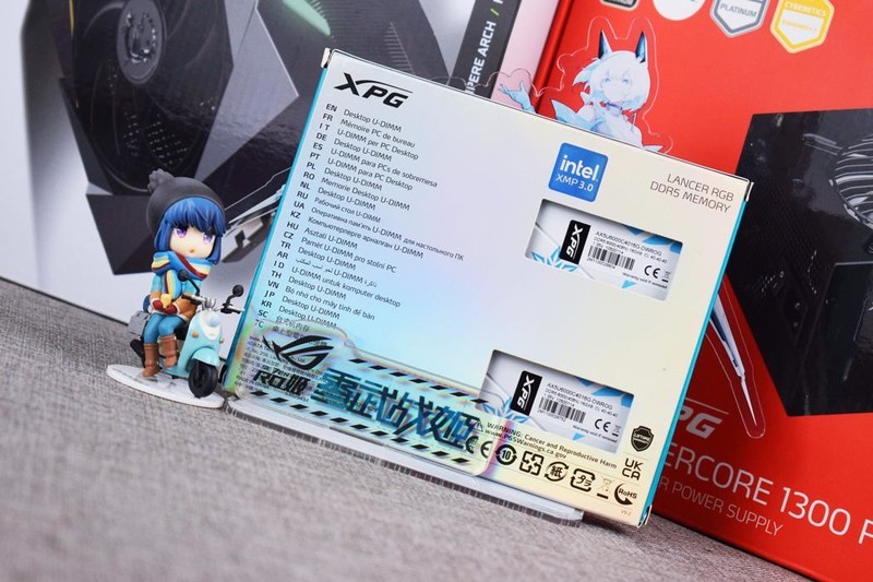 XPG龙耀LANCER吹雪联名内存DDR5 6000开箱试玩：高频低延迟+二次元