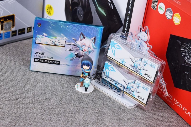 XPG龙耀LANCER吹雪联名内存DDR5 6000开箱试玩：高频低延迟+二次元