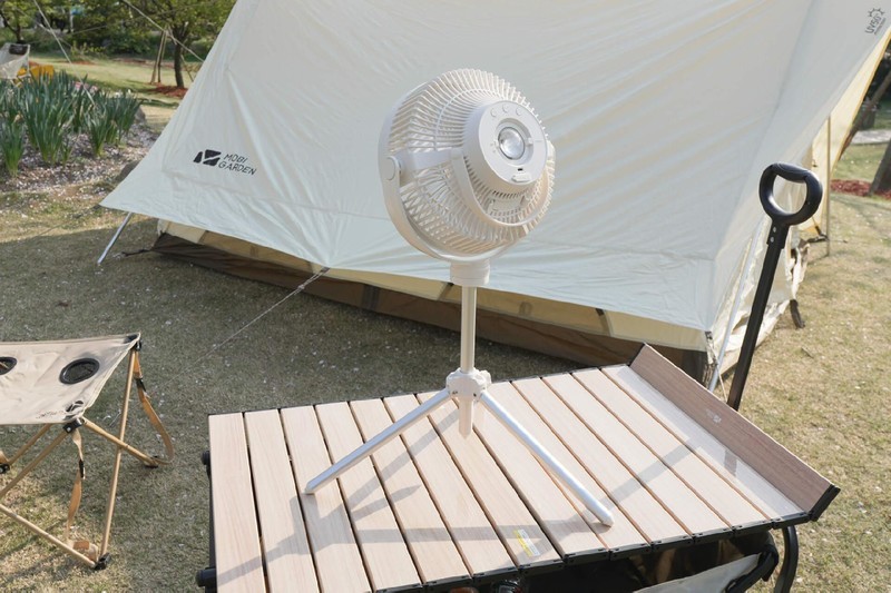 远离炎热，夏日必备，七彩叮当家用户外露营电扇体验