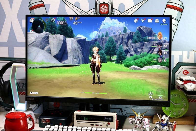 联想ThinkVision 27寸显示器，2K分辨率硬件防蓝光，内置2W音响