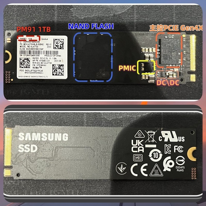 SamSung PM9B1 1TB PCIE 4.0X4 测评