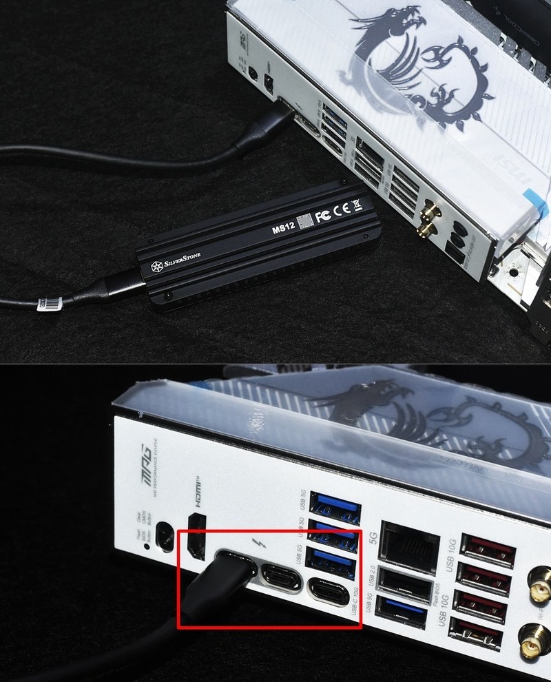 轻质低温SilverStone银昕MS12高速20Gbps移动固态硬盘盒实测分享