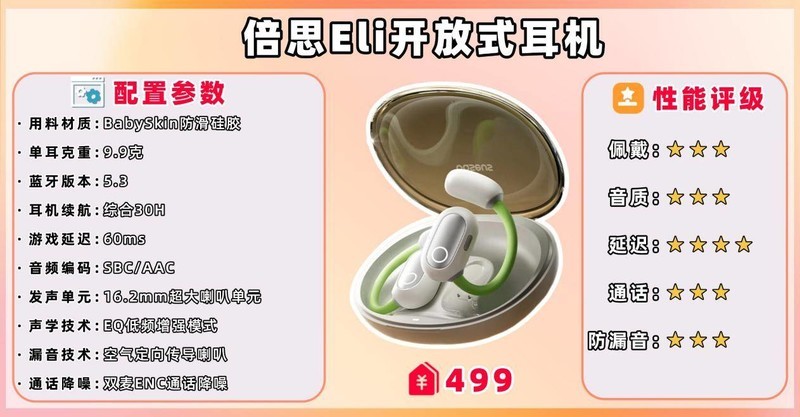 开放式耳机哪个品牌好、十大口碑最好开放式蓝牙耳机