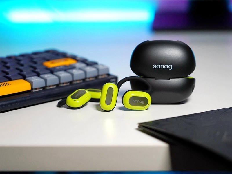 见过sanag的90°悬浮定位新概念气传导耳机吗？看看上手表现如何