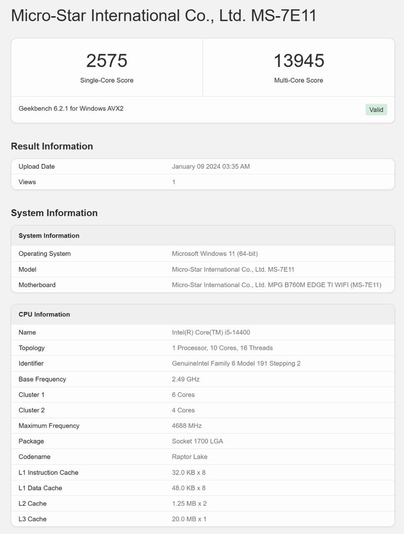 性能与上代持平，但解锁SA电压！i5-14400搭配B760刀锋钛测评分享