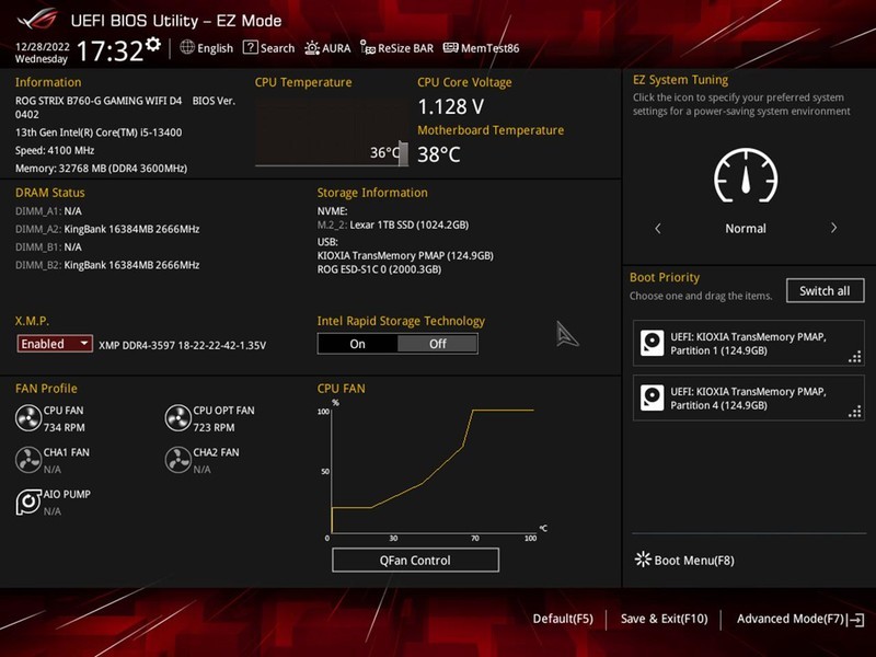 新一代千元级甜点主板？ROG STRIX B760-G小吹雪评测及装机体验