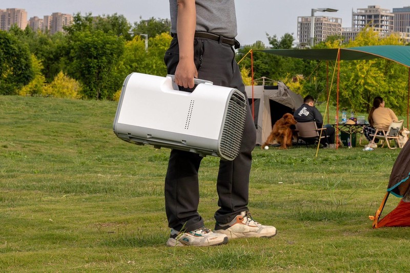 夏日露营新装备，享受凉爽就这么简单，优巧可移动空调使用评测