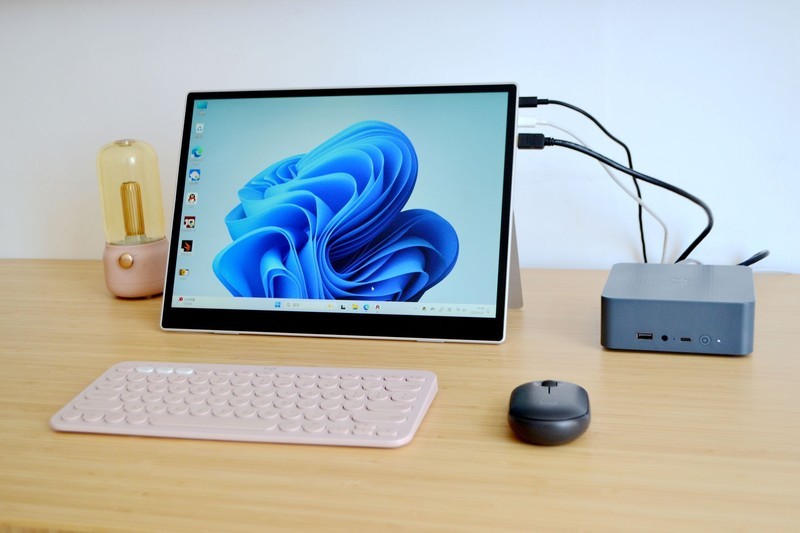 台式机会被淘汰吗？千元迷你电脑+4K便携屏组合，比笔记本还香