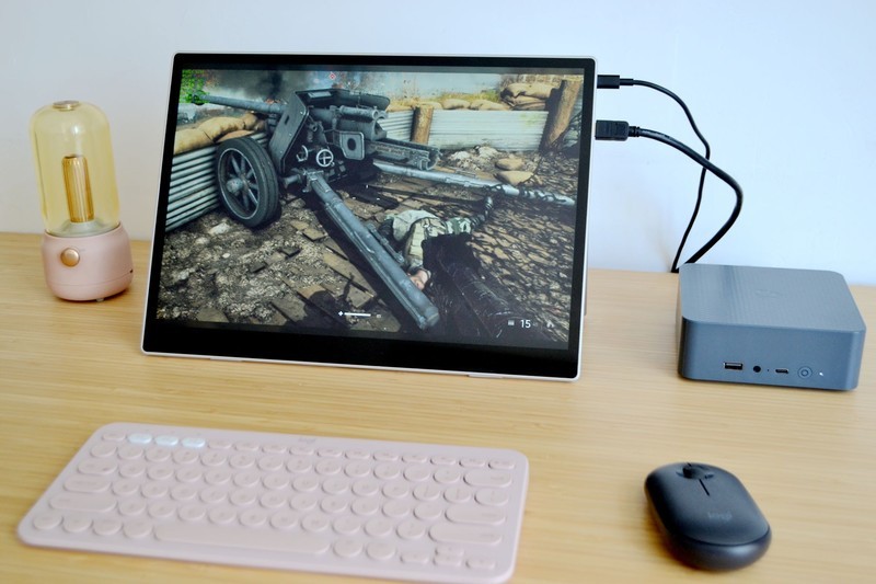 台式机会被淘汰吗？千元迷你电脑+4K便携屏组合，比笔记本还香