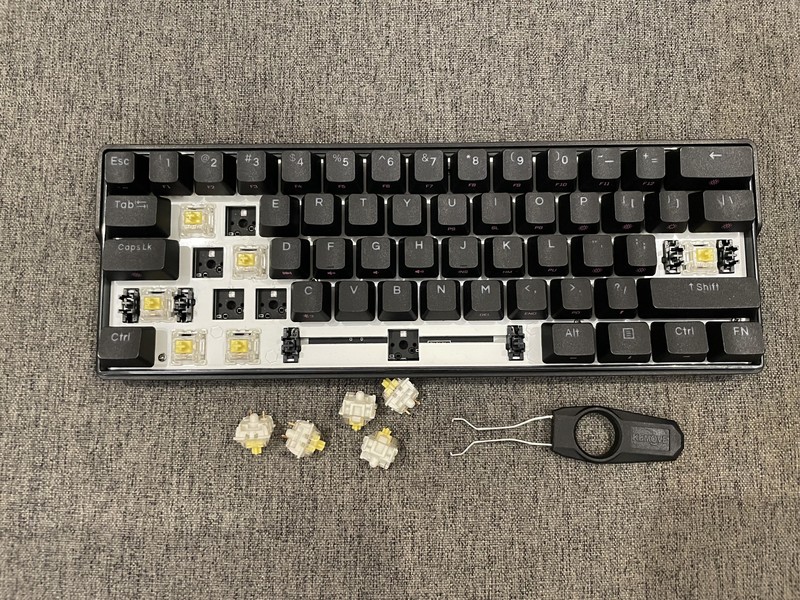 双模无线，RGB背光，PBT键帽，热插拔全安排！-KEMOVE DK61机械键盘