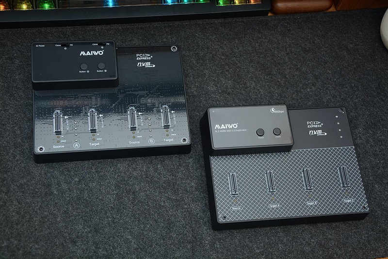 一拖三克隆、USB4、40Gbps速率，麦沃M.2四盘位拷贝机开箱