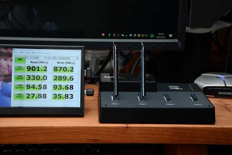 一拖三克隆、USB4、40Gbps速率，麦沃M.2四盘位拷贝机开箱
