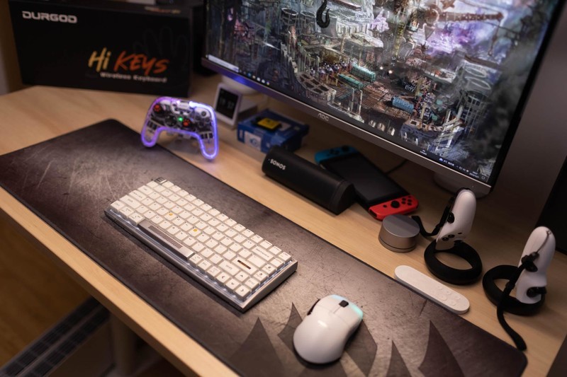 圆润顺滑，一眼相中，杜伽Hi Keys无线机械键盘