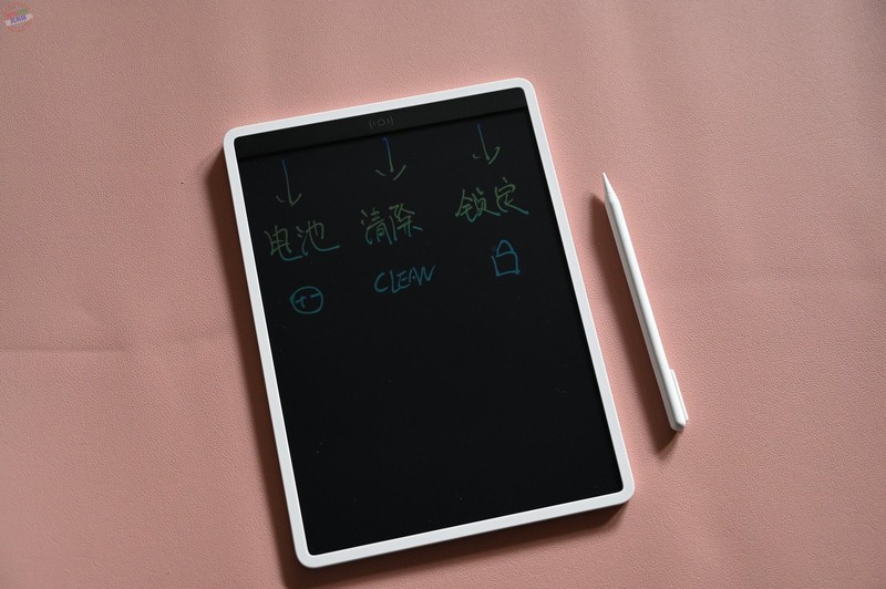 多彩的书写工具，画图写字更好看，米家液晶小黑板多彩版上手