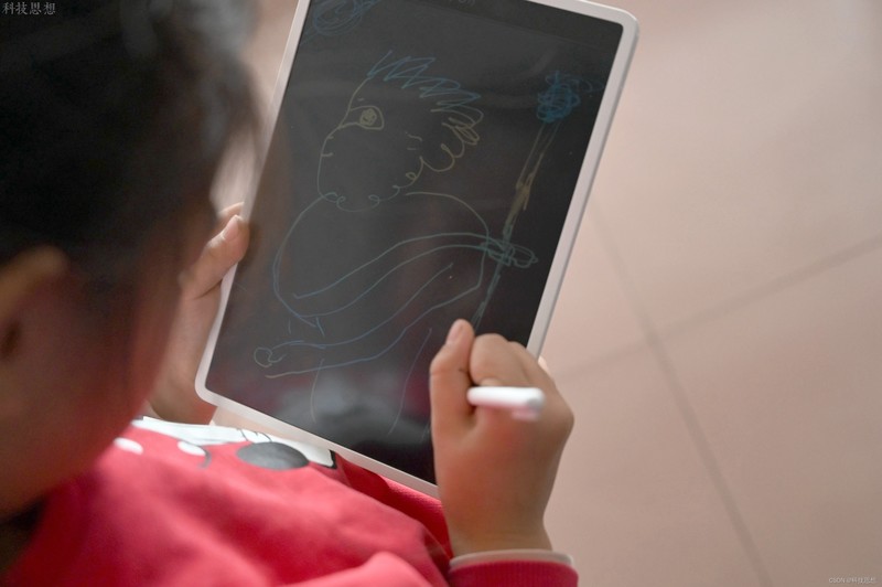 好玩有趣彩色小画板，小朋友的好玩伴，米家液晶小黑板多彩版体验