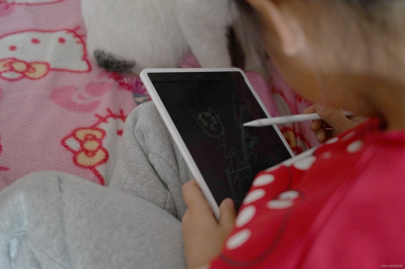 好玩有趣彩色小画板，小朋友的好玩伴，米家液晶小黑板多彩版体验