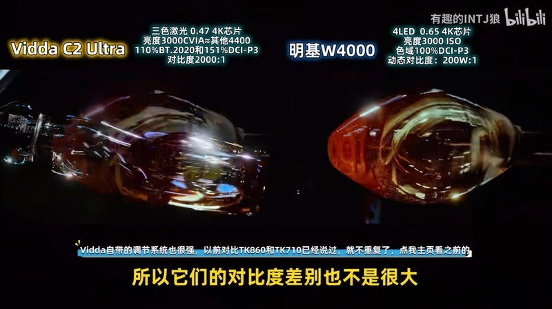 玩家对比Vidda C2 Ultra和2万元专业投影 结果令人大呼意外！