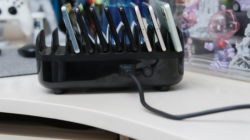 工作室首选多口充电器，10口USB+120W大功率，告别线材蜘蛛网！