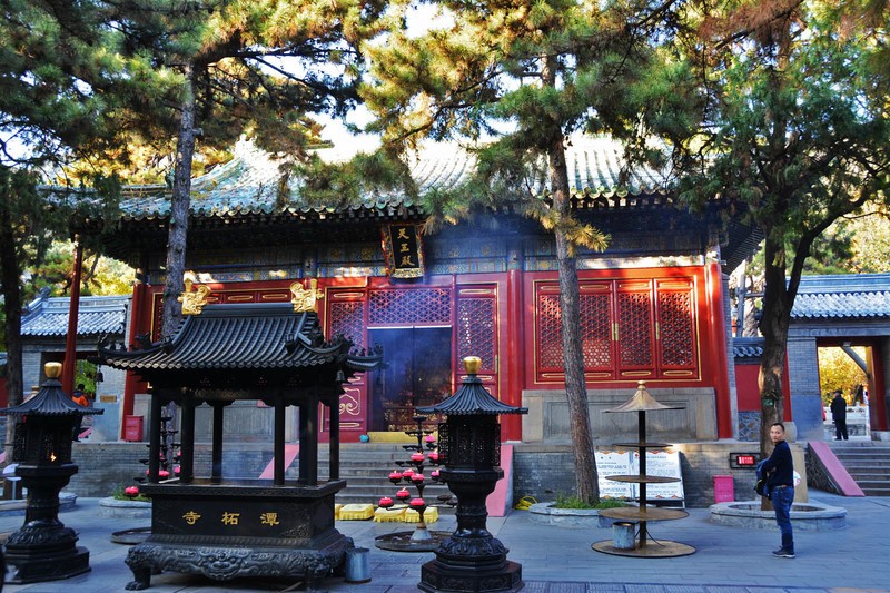 #留住美丽秋天# 北京最美秋色之一：潭拓寺