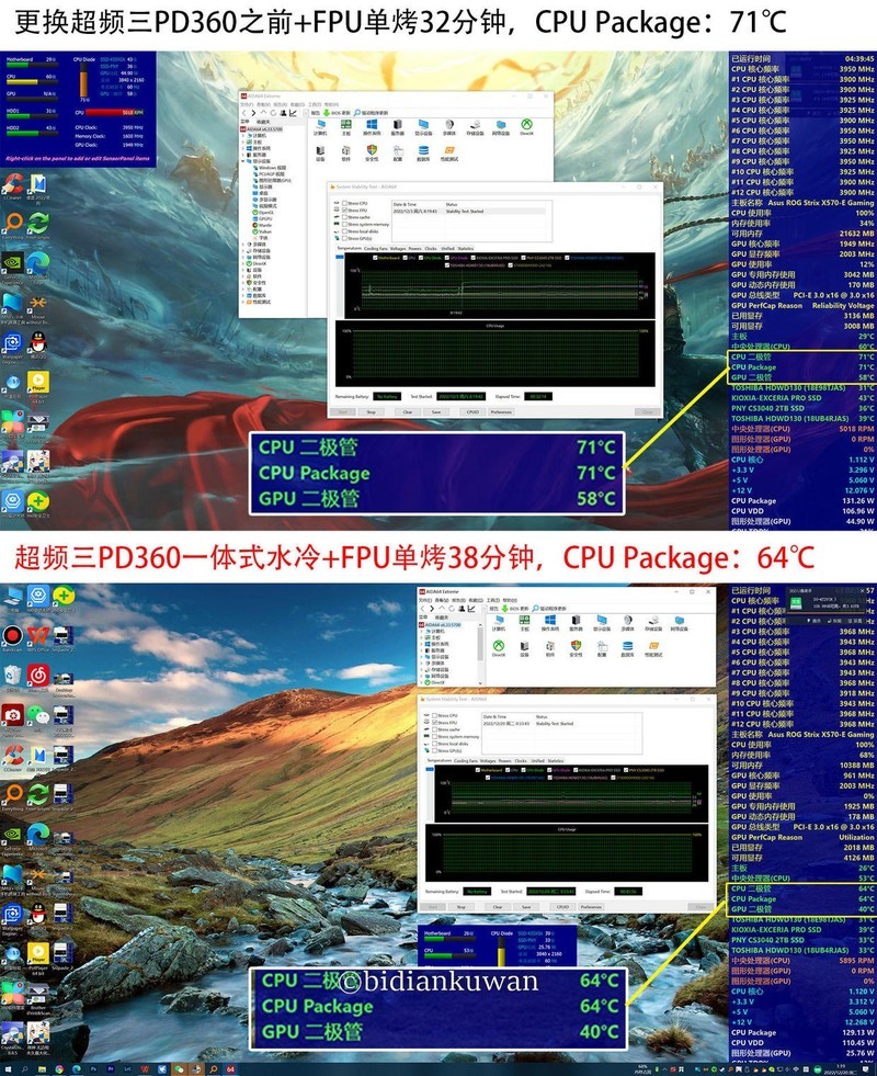 水冷不给力别发愁，升级超频三PD360散热，AMD锐龙5900x稳降10度