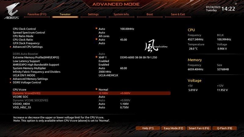 AMD Ryzen 9 7950X搭载X670 AORUS ELITE AX水冷降压实测