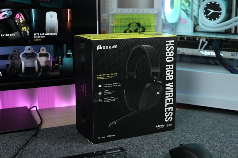 克服无线外设的致命短板，美商海盗船HS80 RGB无线游戏耳机评测