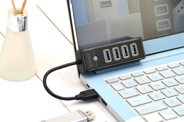 四口同读即插即用，奥睿科USB 3.0口袋集线器解决U口紧张瓶颈问题