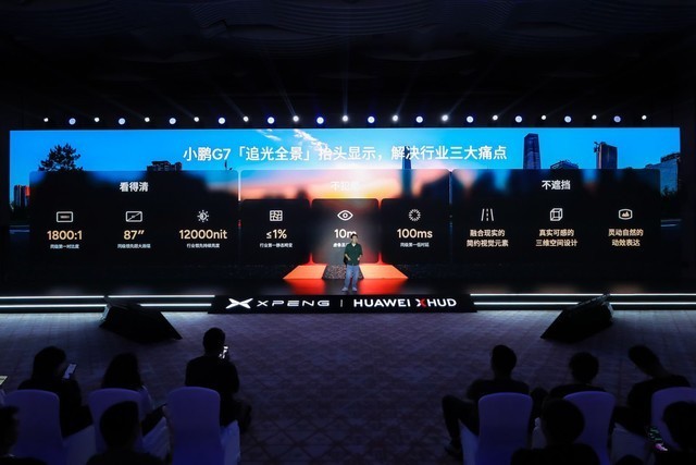 小鹏华为联手造出超强AR-HUD，挡风玻璃秒变87寸AI巨幕！