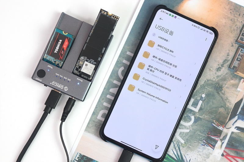 拆机M.2固态硬盘莫闲置，新旧2块一键对拷，双盘位SSD底座更实用