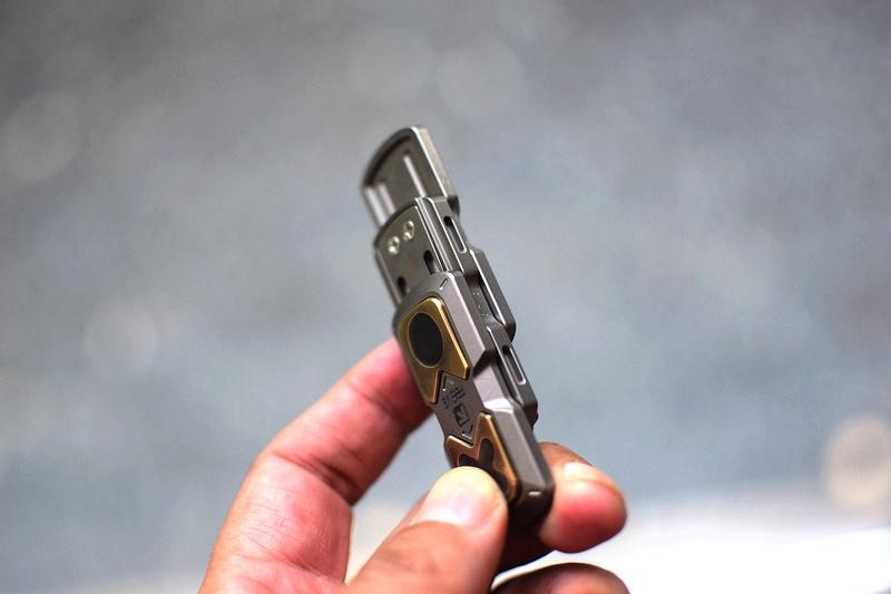 限量101把 fegve TC4钛镶铜 魔力推推牌