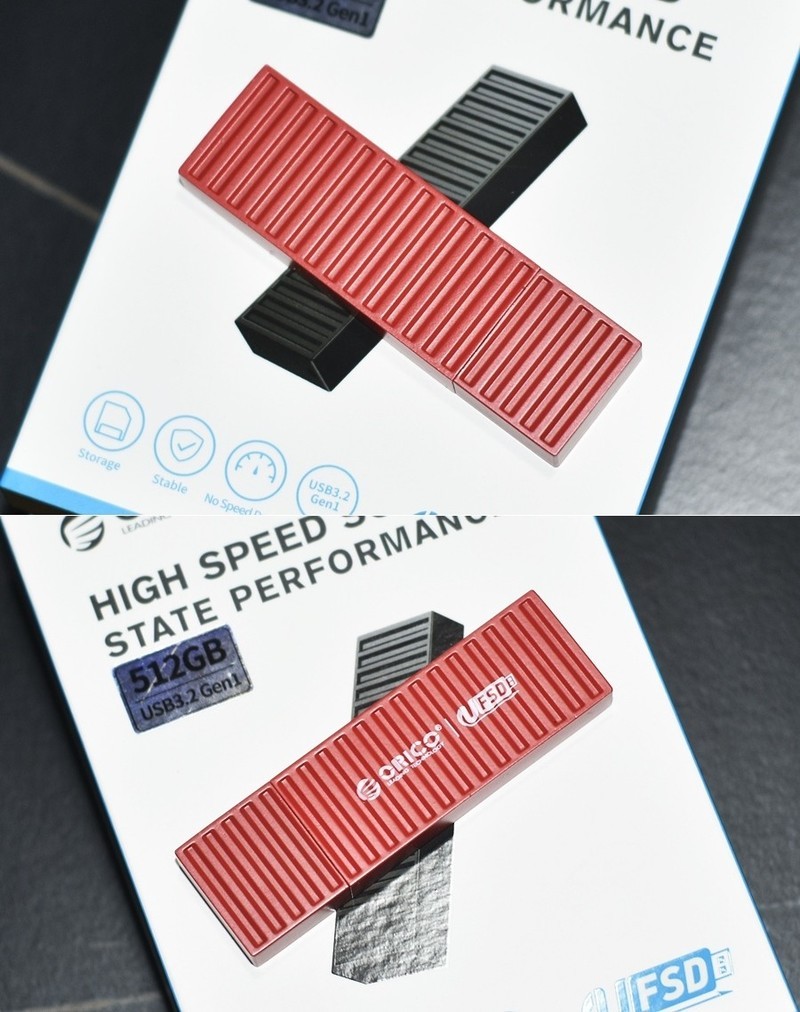 HDD机械硬盘替代者 奥睿科ORICO USB3.2 UFSD-J枫叶红集装箱高速快闪U盘 体验分享
